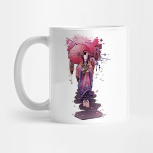 Japan Geisha Art Print for Women and Men Mug